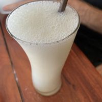 Watery banana shake 10000 at Kapphet Vegan in Vang Vieng