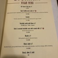 Vegan menu at Sa Bodegueta in Mallorca