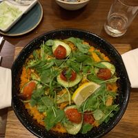 Vegan paella  at Sa Bodegueta in Mallorca