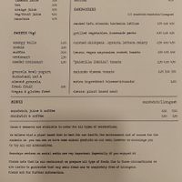 Menu at Sa Bodegueta in Mallorca