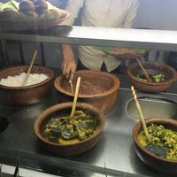 Curries to choose from at Ranbath in Colombo