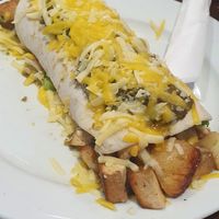 Brekkie burrito with tofu and tempe at The Lillipad Cafe in Cairns