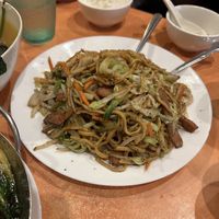 chicken chow mein with black pepper 9.5/10  at Enjoy Vegetarian Restaurant - Sunset District in San Francisco