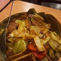 Twice cooked pork at Enjoy Vegetarian Restaurant - Sunset District in San Francisco