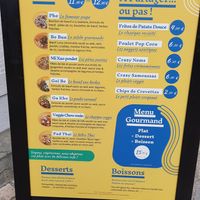 Menu in French at Phood in Orleans