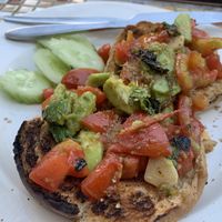 Avocado bruschetta   at Blue Diamond in Chiang Mai