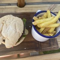 Vegan burger (fake meat)  at The Swan in Wotton-under-edge