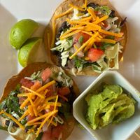 BLACK BEAN TOSTADA   at grow fresh local food in Macon