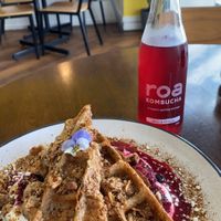 Winter waffles yumm   at Gratitude in Tauranga