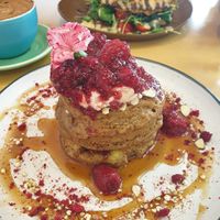 Buckwheat pancakes. !!!! at Gratitude in Tauranga