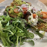 Smashed avocado   at Gratitude in Tauranga