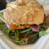 Vegan biscuit sandwich   at Honest Biscuits in Seattle