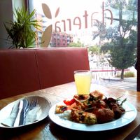 Window view at DaTerra in Aveiro