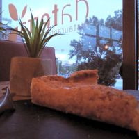 Orange and coconut sweet dessert at DaTerra in Aveiro