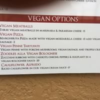 Vegan Menu at Made in Italy in Venice