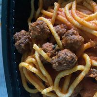 Asked for no meat in spaghetti....... at Made in Italy in Venice