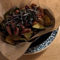 Vegan steak with veggies & potato at Kunsthauscafé in Graz