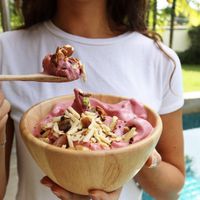vegan berry bowl  at Café Studio in Phuket