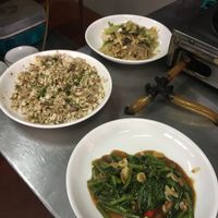 Three of the dishes I made  at Tamnaklao in Luang Prabang