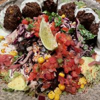 Falafel spicy  at Honest Greens - Plaça Catalunya in Barcelona