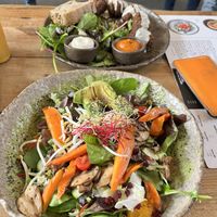 Sordid salad and falafel plate  at Honest Greens - Plaça Catalunya in Barcelona