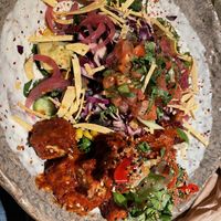 Latin Lover Bowl with Sweet Chile Tofu added.  at Honest Greens - Plaça Catalunya in Barcelona