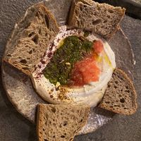 Hummus to share at Honest Greens - Plaça Catalunya in Barcelona