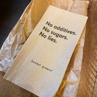 Guardanapo do Honest Greens at Honest Greens - Plaça Catalunya in Barcelona