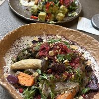 Seasonal mushroom plate  at Honest Greens - Plaça Catalunya in Barcelona