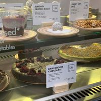 Lots of raw vegan dessert options  at Honest Greens - Plaça Catalunya in Barcelona