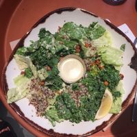 Vegan Caesar Kale Salad & Toasted Chickpea Croutons  at Honest Greens - Plaça Catalunya in Barcelona