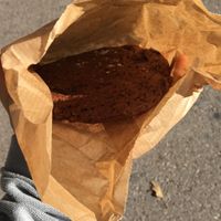 The chocolate chip cookie is gigantic at Honest Greens - Plaça Catalunya in Barcelona