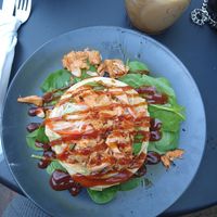 Vegan jackfruit pancakes at Mr NonNo in Rotterdam