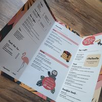 The menu at Mr NonNo in Rotterdam