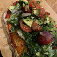 vegane Pinsa mit Käsealternative   at Cafe Del Sol in Castrop-rauxel