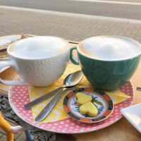 large cappuccino with oatmilk at Fräulein Coffea in Bochum