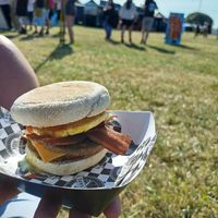 Mega breakfast muffin at VGN Boulevard in Stourbridge