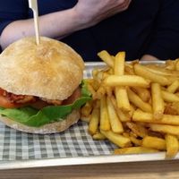 TTLA sandwich made with Tempeh from Beet the System Vegan Worker Co operative in Birmingham.  at VGN Boulevard in Stourbridge