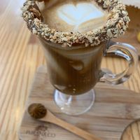 Latte de doce de leite at Purana in Sao Paulo