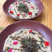 Risotto de cogumelos 🌱 #Veganuary at Purana in Sao Paulo