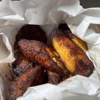 Fried plantains    at Whole Harvest in Saratoga Springs