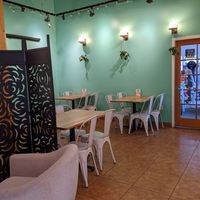 The back seating area at Little Owl Cafe in Fairbanks