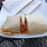 Vegan burrito at Little Owl Cafe in Fairbanks