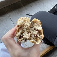the inside of the raisin roll  at ao in Kamakura