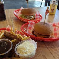 Parmi, chick'n and poutine at Lord of the Fries in Newtown