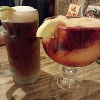 peach blackberry marg, yes please! at La Fiesta Chatham in Springfield