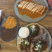 Three Chorizo Tacos & Burrito   at La Fiesta Chatham in Springfield