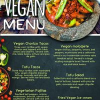 Vegan options  at La Fiesta Chatham in Springfield