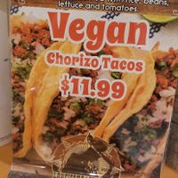 Little menu thing on table at La Fiesta Chatham in Springfield