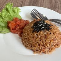 Kimchi rice with the hidden meat!   at Miso Kimchi in Tanah Rata